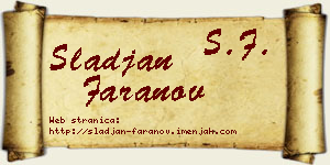 Slađan Faranov vizit kartica
